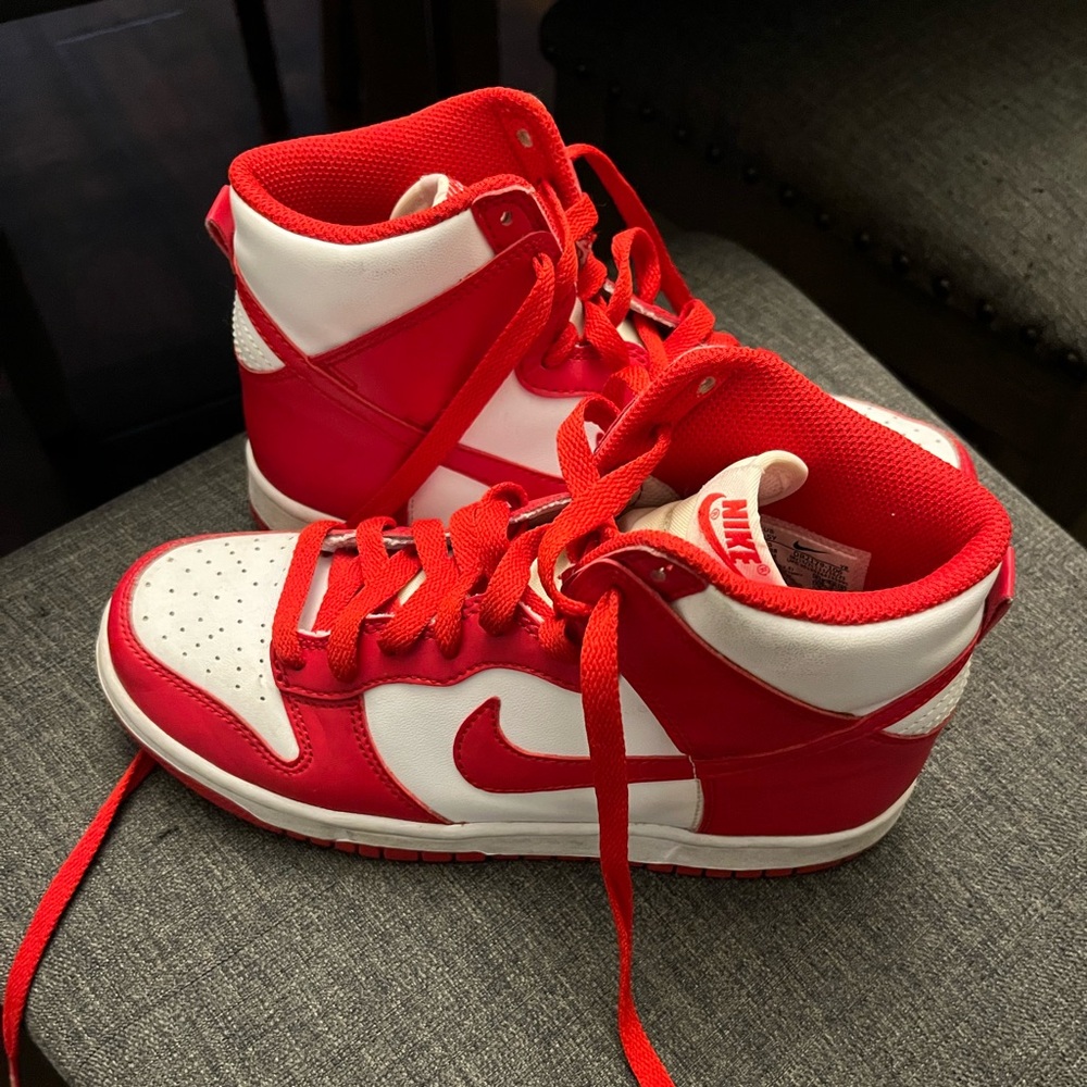 Nike Dunk High Championship White Red Women’s size 7